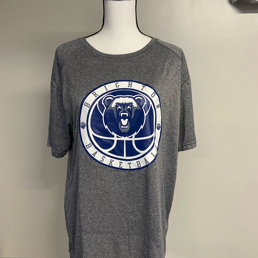 Gray BSN Sports Brighton Bruins Basketball T-Shirt